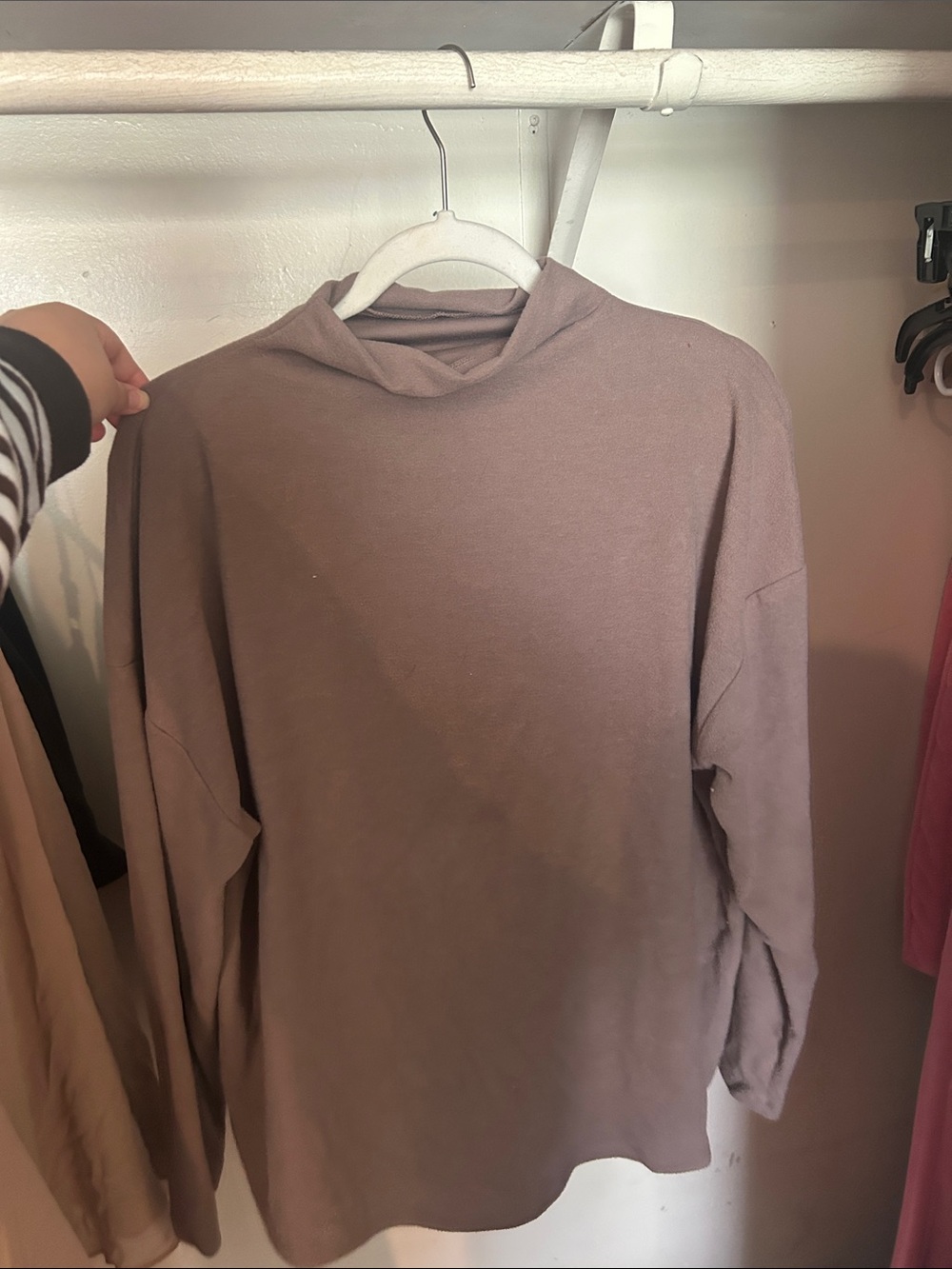 a new day Brown Turtle Neck Top